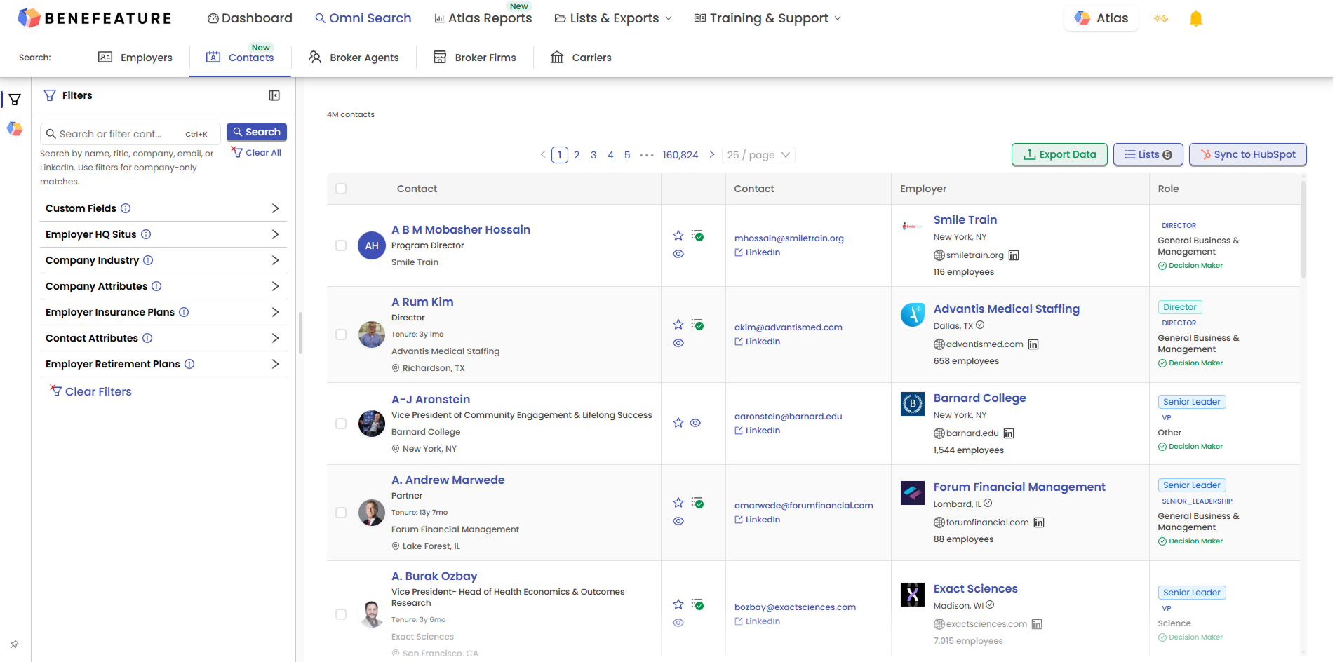 Omni Search Contacts